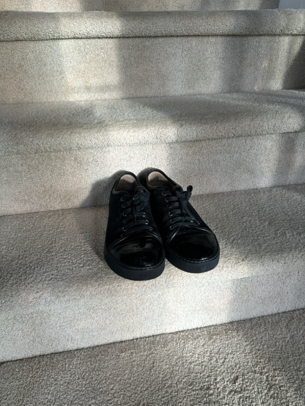 Lanvin Men Leather and Suede Sneakers